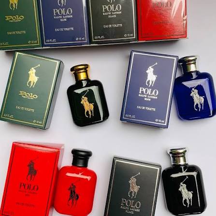 Ralph Lauren Mini Estuche 4 Pzas EDT Polo Green 15 ml + Polo Blue 15 ml + Polo Black 15 ml + Polo Red 15 ml